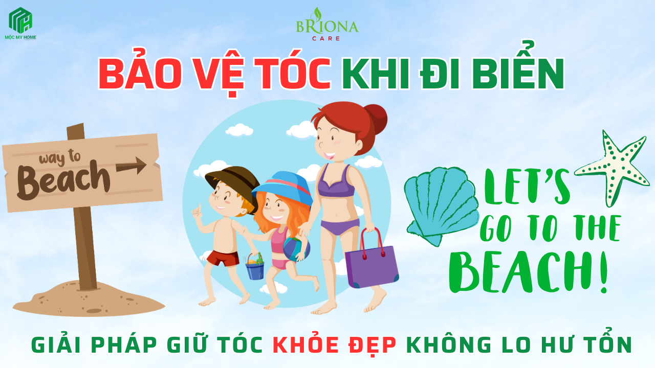 Bảo vệ tóc khi đi biển giúp tóc khỏe đẹp, tránh hư tổn và khô xơ